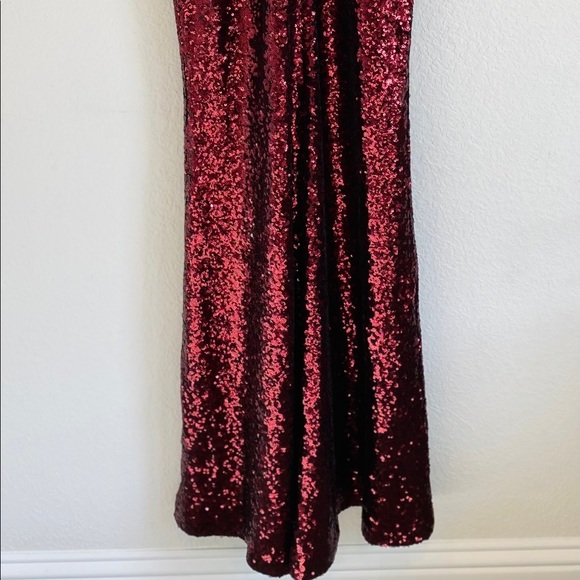 Nightway Red Sequin Gown sz 8/M NWT - Picture 13 of 15